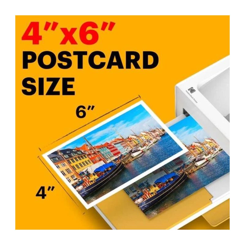 Kodak PD460 Printer Dock Bluetoot Yellow and 10 paper