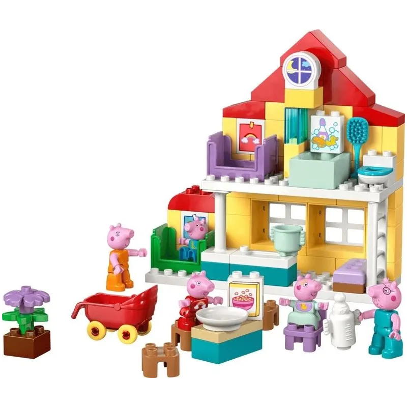 LEGO DUPLO Peppa Pig Ģimenes mājas konstruktors 10467. 84gab