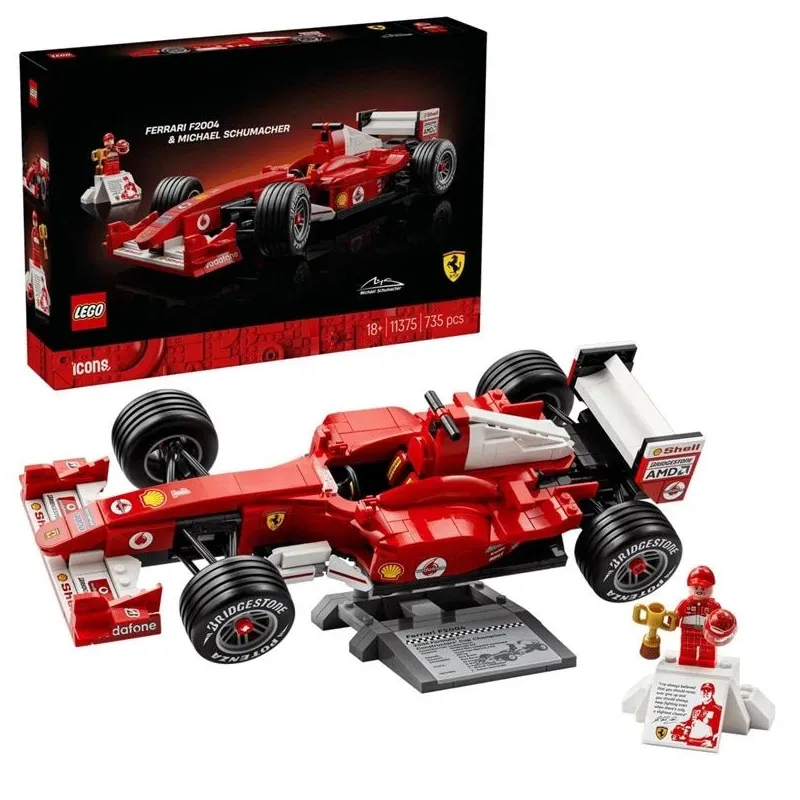 LEGO Icons konstruktors Ferrari F2004 11375. 735 gab.