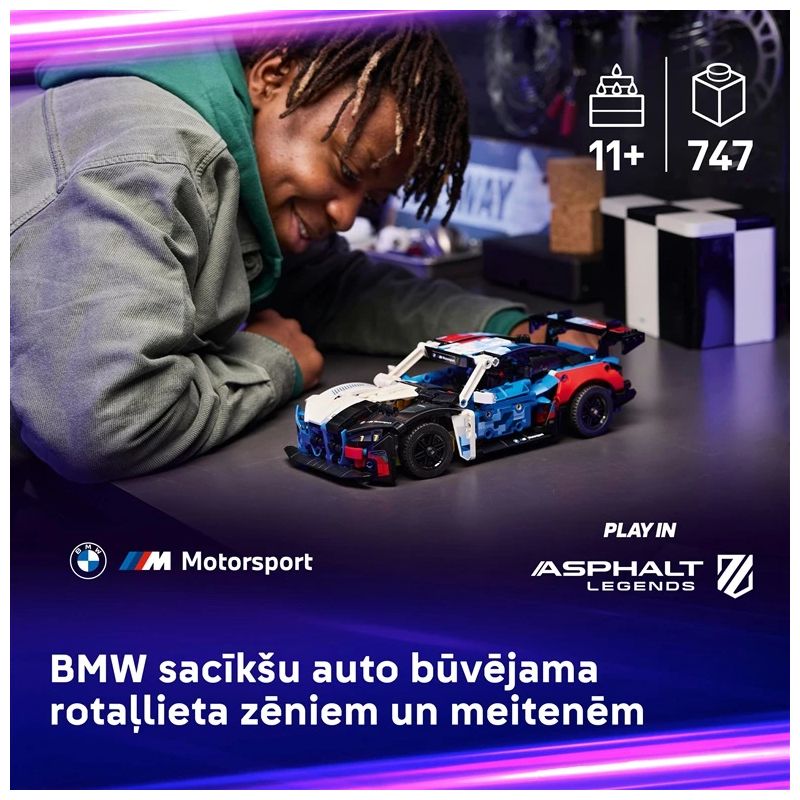 Konstruktorius LEGO Technic „BMW M4 GT3 EVO“ 42226. 747 vnt.