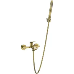 Bath mixnestos with shower set br gold
