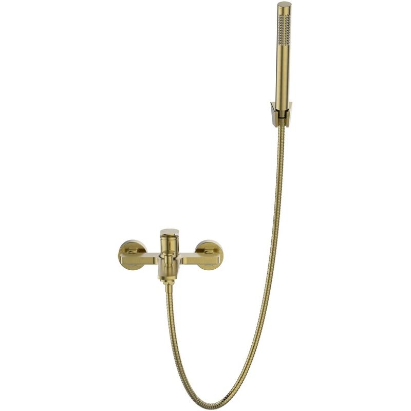 Bath mixnestos with shower set br gold
