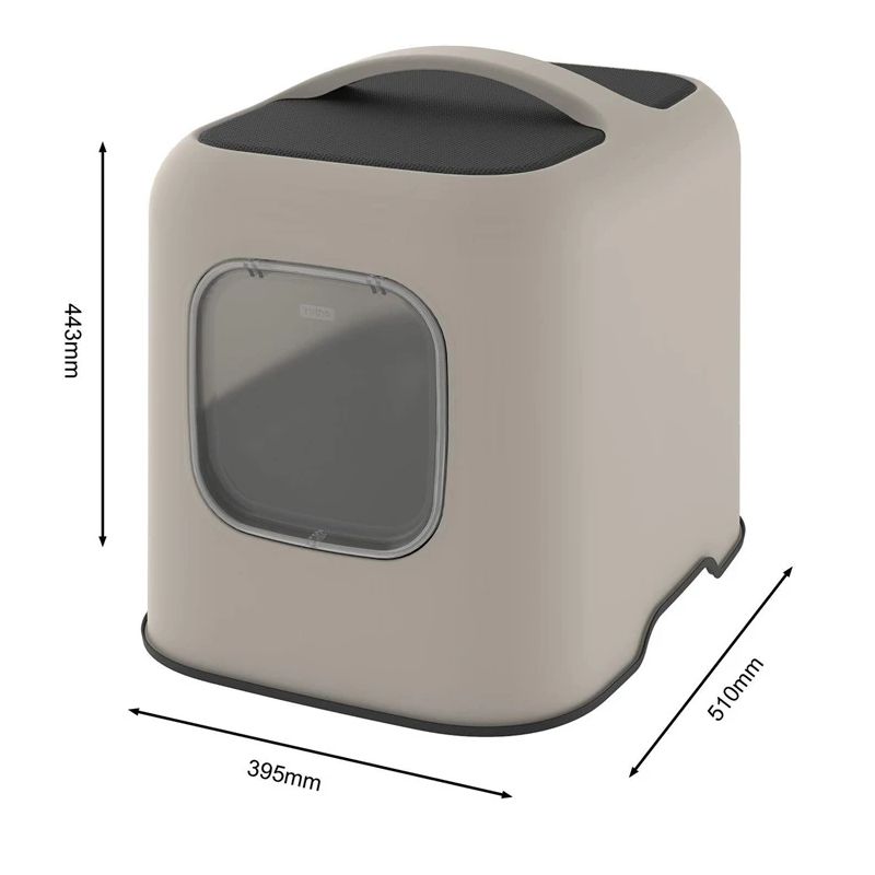 Cat litter biala 51x39x44cm