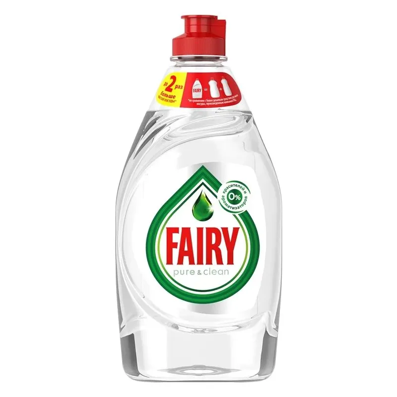 Trauku mazgāšanas līdzeklis Fairy Pure & Clean. 0.9 l
