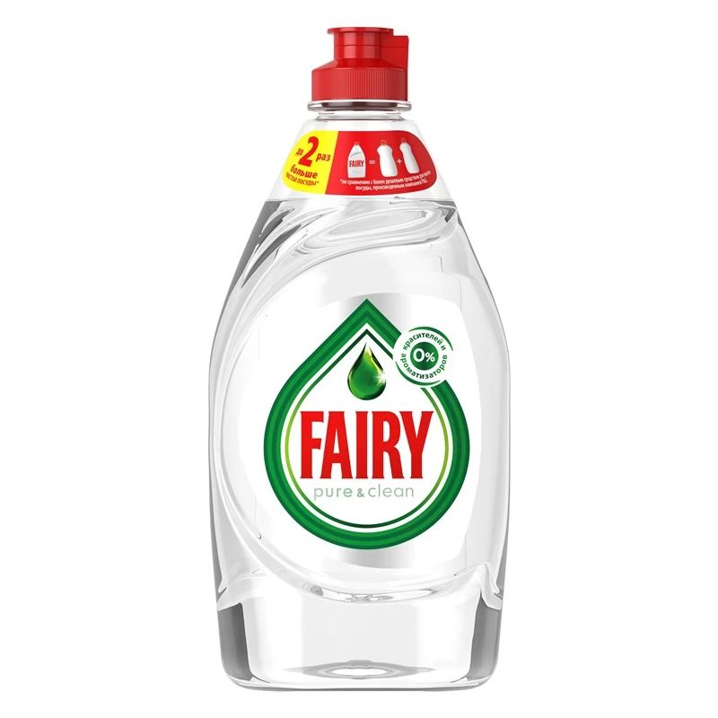 Trauku mazgāšanas līdzeklis Fairy Pure & Clean. 0.9 l