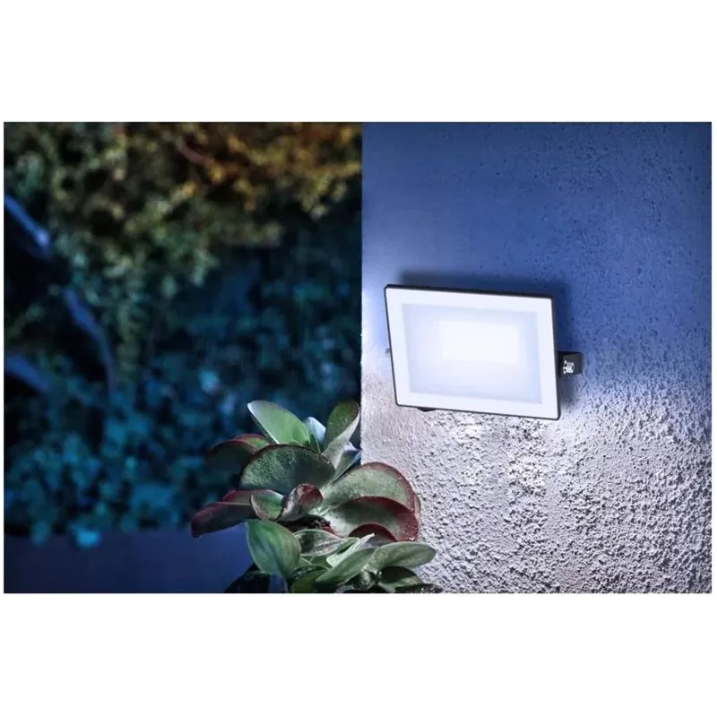 Prožektors Philips. 2050 lm. 5000 °K. IP65. melna