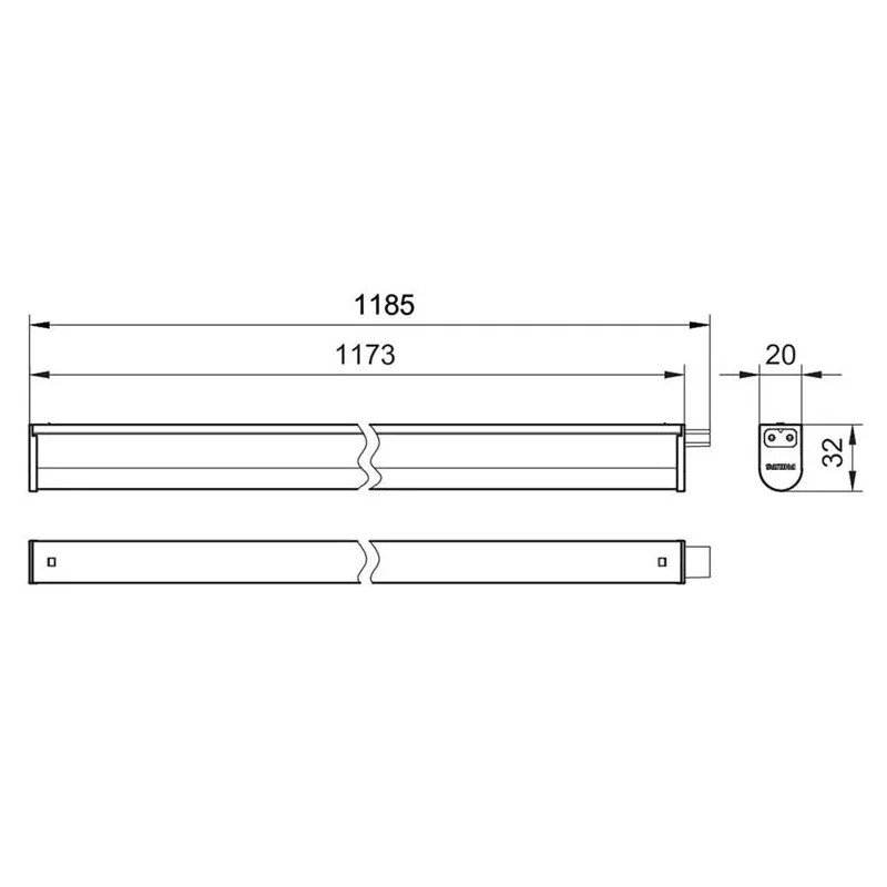 Lampa 13W 3000-6500K 1200LM 120CM