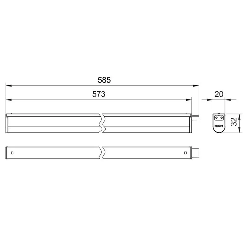 Lampa 6.5W 3000-6500K 600LM 60CM