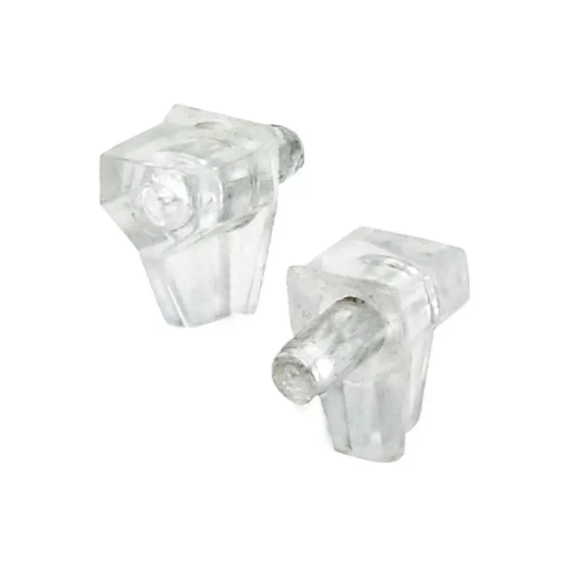 Lentynų laikikliai SB 6050. skaidrūs. 10x10x5 mm. 20 vnt.