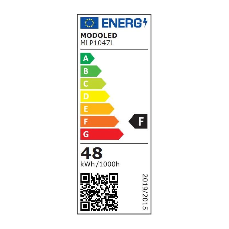 Luminaire led 48w 4200lm 4000k ip40150cm