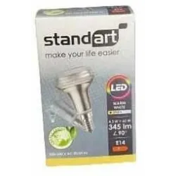 Led lampa r50 4.3w e14 2700k 390lm 36