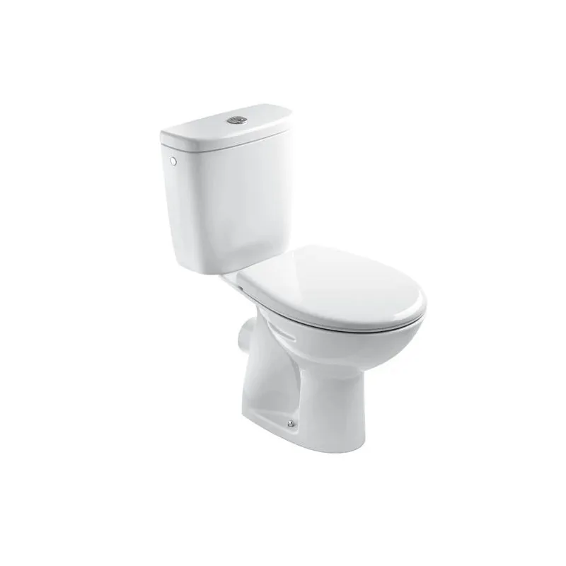 Brīvstāvošs tualetes pods euroline-n ar vāku, balts