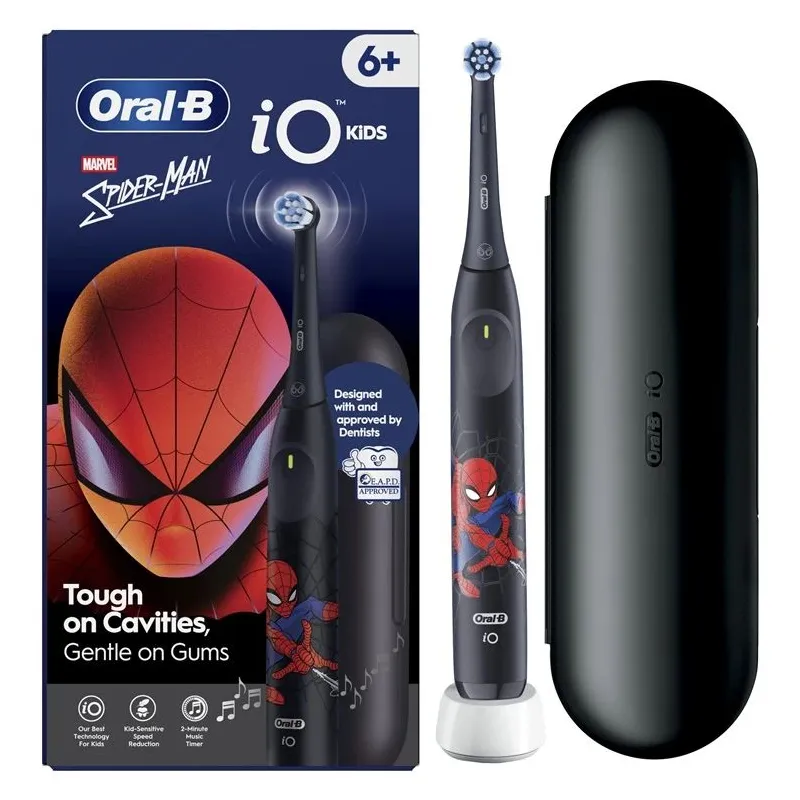 Elektriskā zobu birste Oral-B IOS2K.1H9.K SPIDERMAN. melna