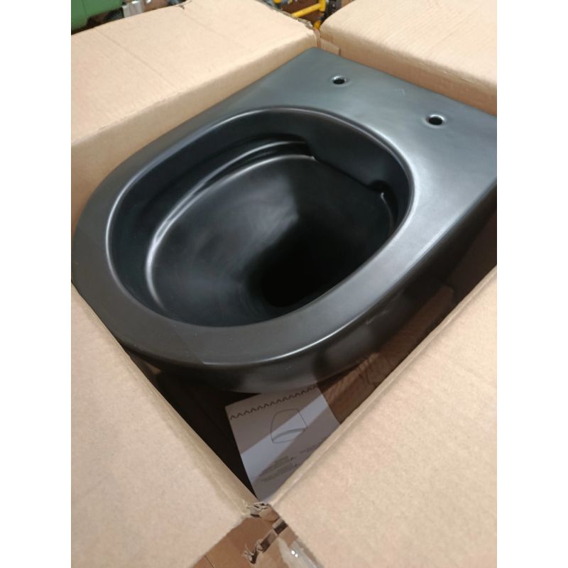 Discounted item - Wall-hung toilet Domoletti ME525-MB, black