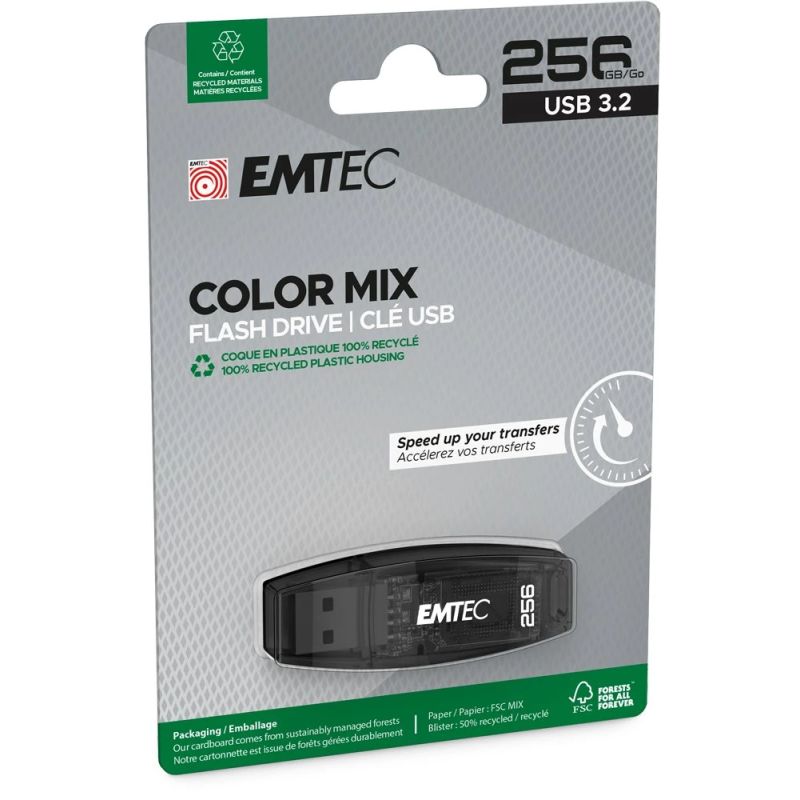 Emtec USB3.2 Color Mix C410 256GB Black