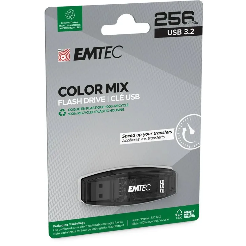 Emtec USB3.2 Color Mix C410 256GB Black