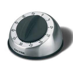 Salter 338 SSBKXR8EU16 Stainless Steel Mechanical Timer