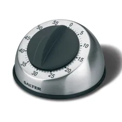Salter 338 SSBKXR8EU16 Stainless Steel Mechanical Timer