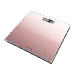 Salter 9037 RGGL3RCFXTE Glitter Glass Personal Bathroom Scale Rose Gold