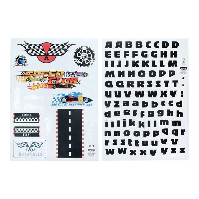 Paladone Hot Wheels Personalisation Wall Decals