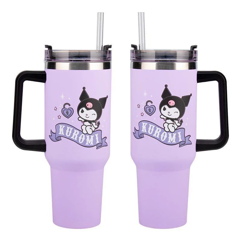 Paladone Hello Kitty Kuromi 900ml Insulated Cup and Straw