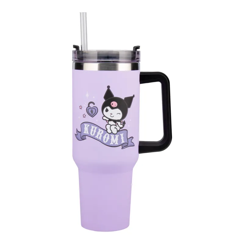Paladone Hello Kitty Kuromi 900ml Insulated Cup and Straw