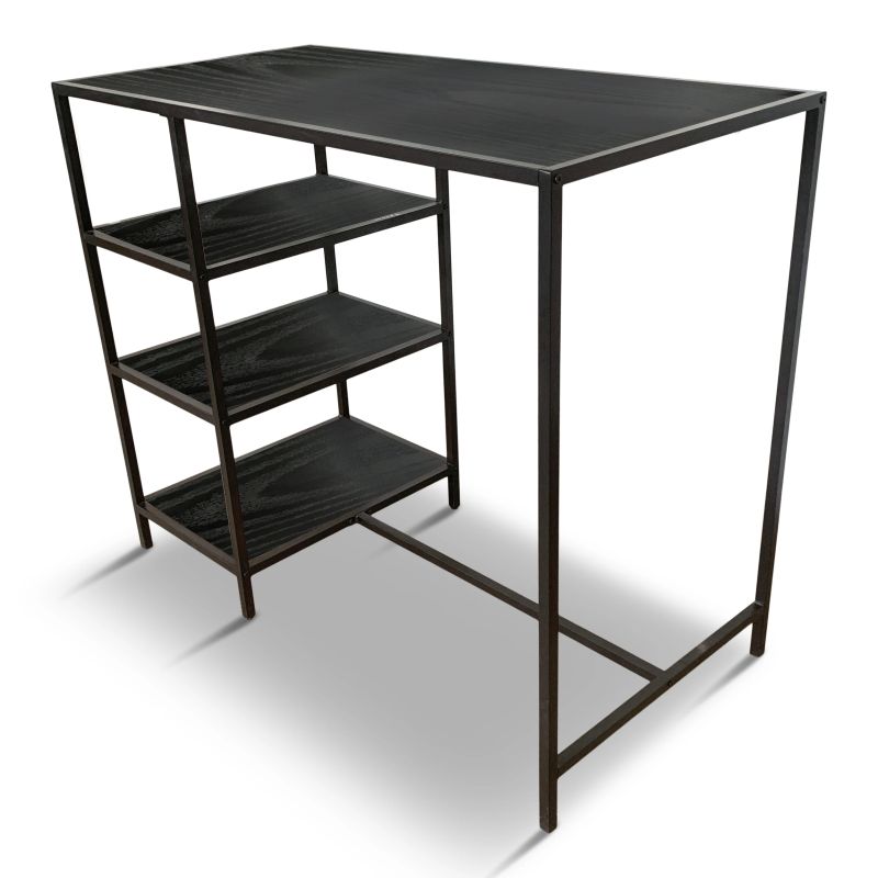 Bāra galds gabe melns-melns 100x120x60cm