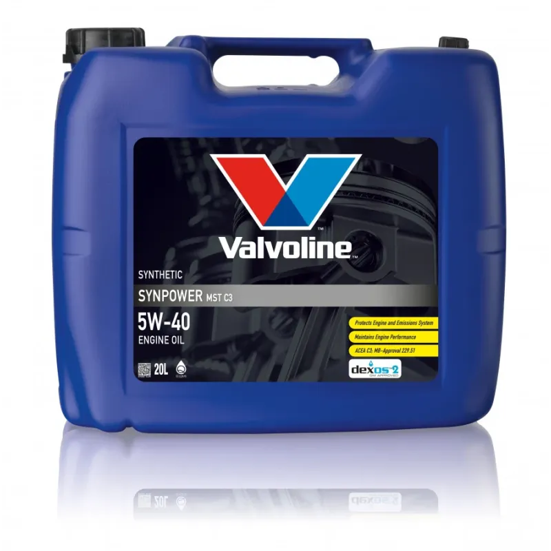 Alyva varikliui SYNPOWER MST C3 5W40 20L, Valvoline