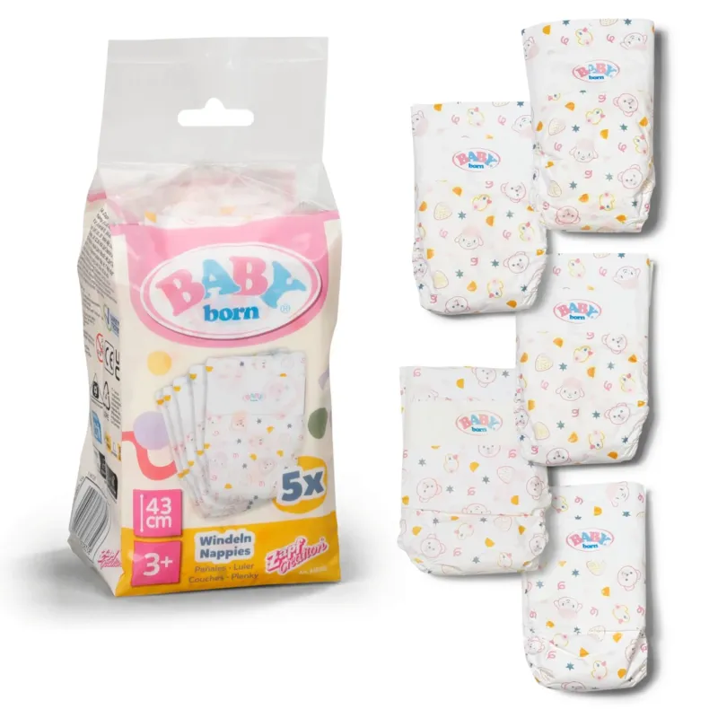 BABY BORN Sauskelnės, 5 vnt.