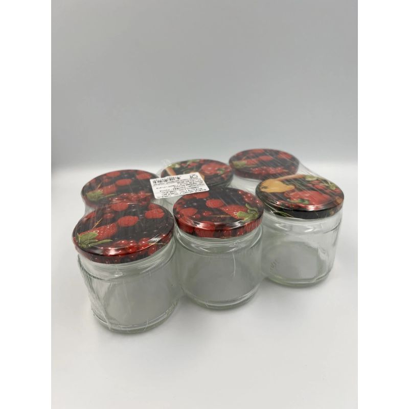 Burku kompl.ar vāciņiem 210ml 66mm 6gab.