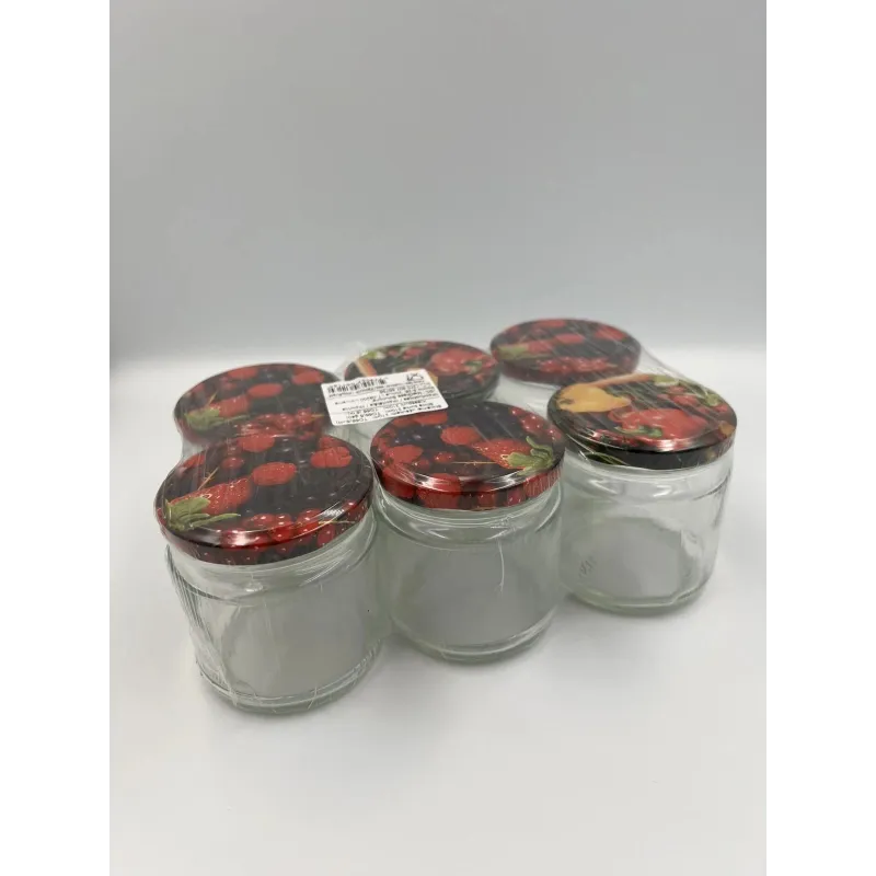 Burku kompl.ar vāciņiem 210ml 66mm 6gab.