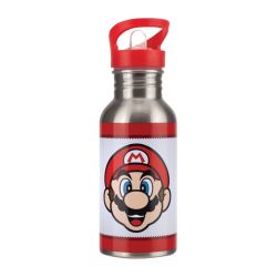 Paladone Super Mario Metal Water Bottle with Straw