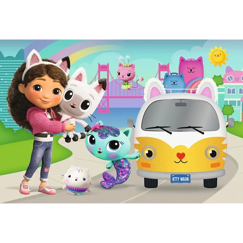 TREFL GABBY´S DOLLHOUSE Mirdzoša puzle Gabby´s Dollhouse, 60 gab.