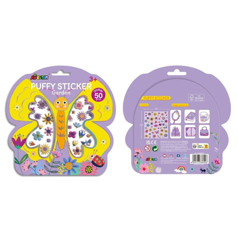 AVENIR Pufīgās uzlīmes Dārzs