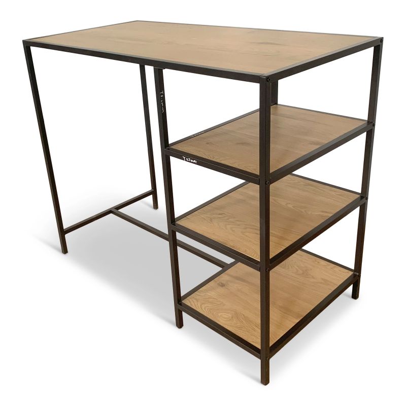 Bāra galds gabe koks-melns 100x120x60cm