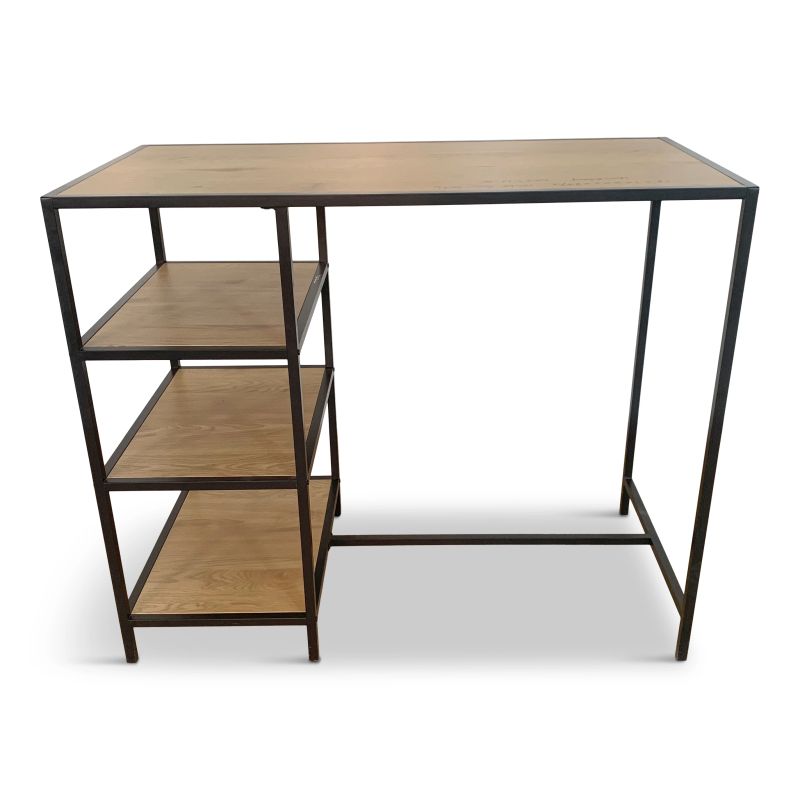 Bāra galds gabe koks-melns 100x120x60cm