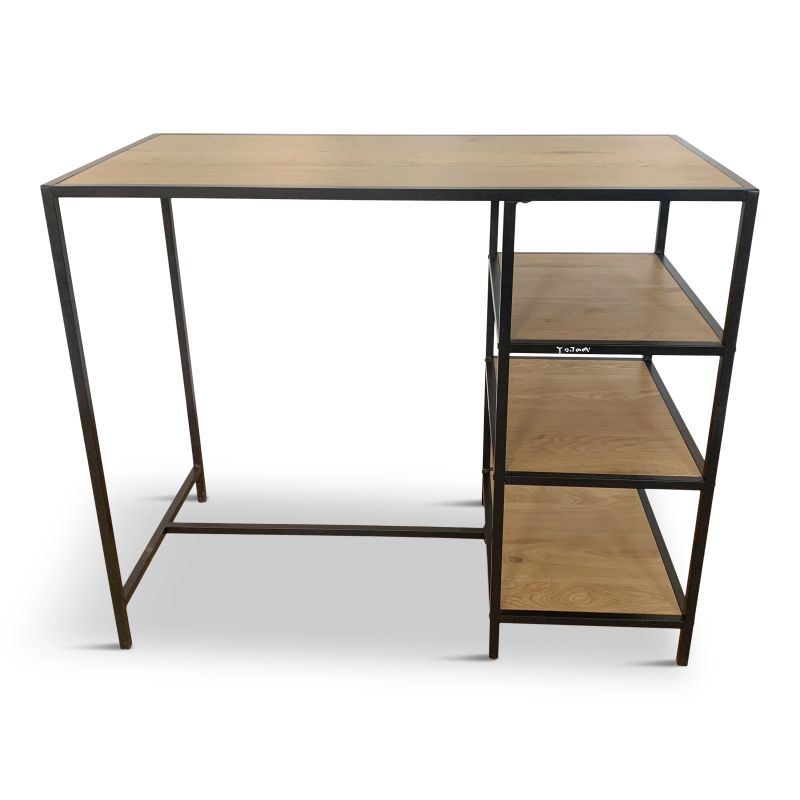 Bāra galds gabe koks-melns 100x120x60cm