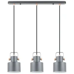 Griestu lampa, 3xE27, Max 40W, 220-240V, Melna