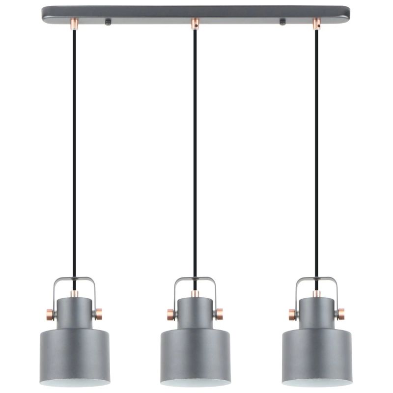 Griestu lampa, 3xE27, Max 40W, 220-240V, Melna