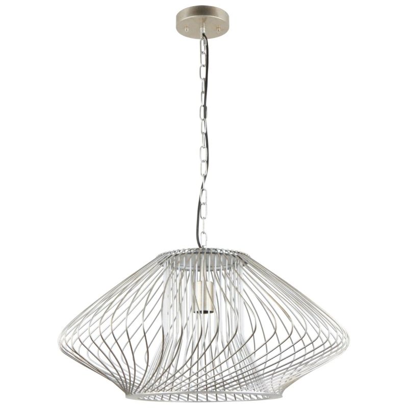 Griestu lampa, E27, Max 40W, 220-240V, Sudraba