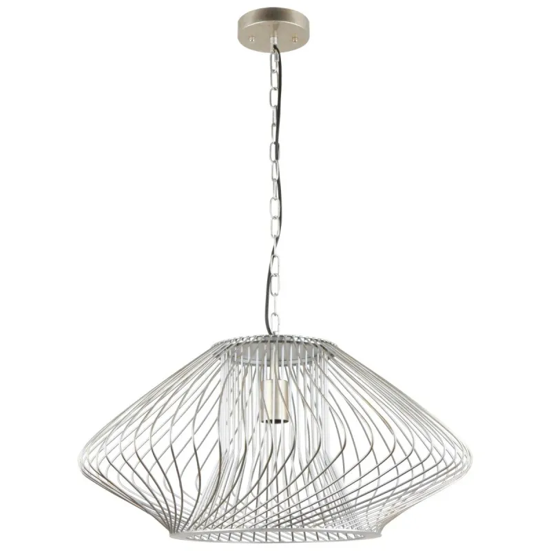 Griestu lampa, E27, Max 40W, 220-240V, Sudraba