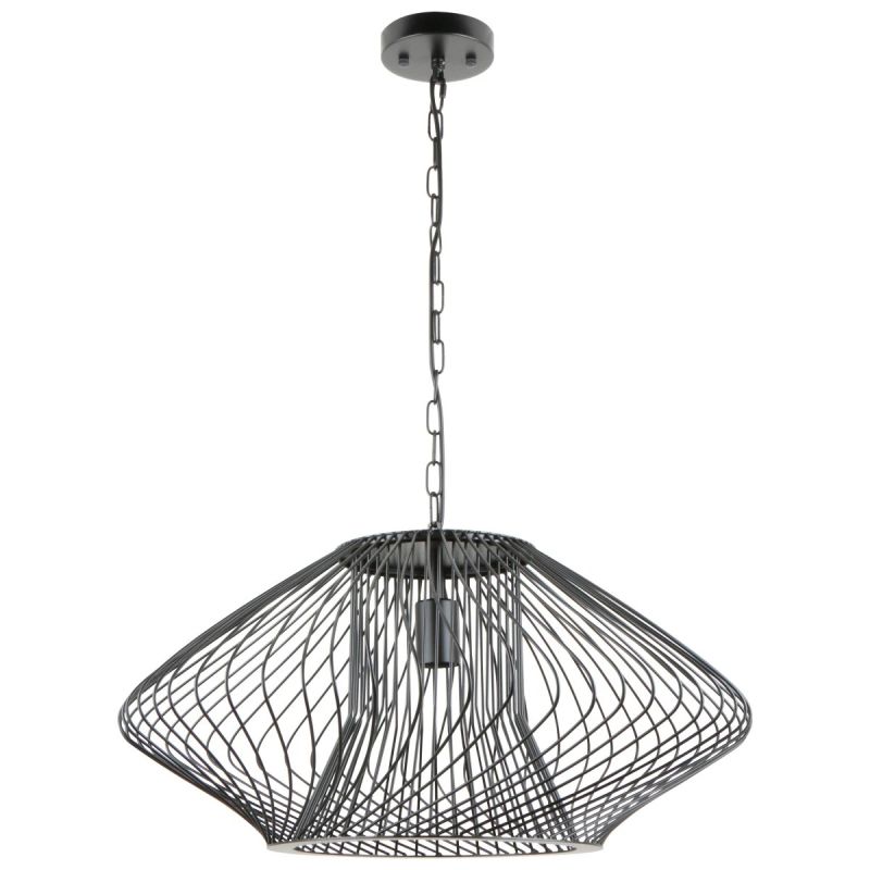 Griestu lampa, E27, Max 40W, 220-240V, Melna