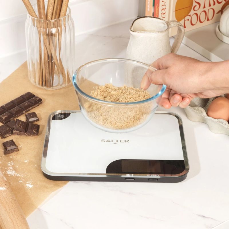 Salter 1064 WFEU12 Mini-Max 5kg Digital Kitchen Scale - White