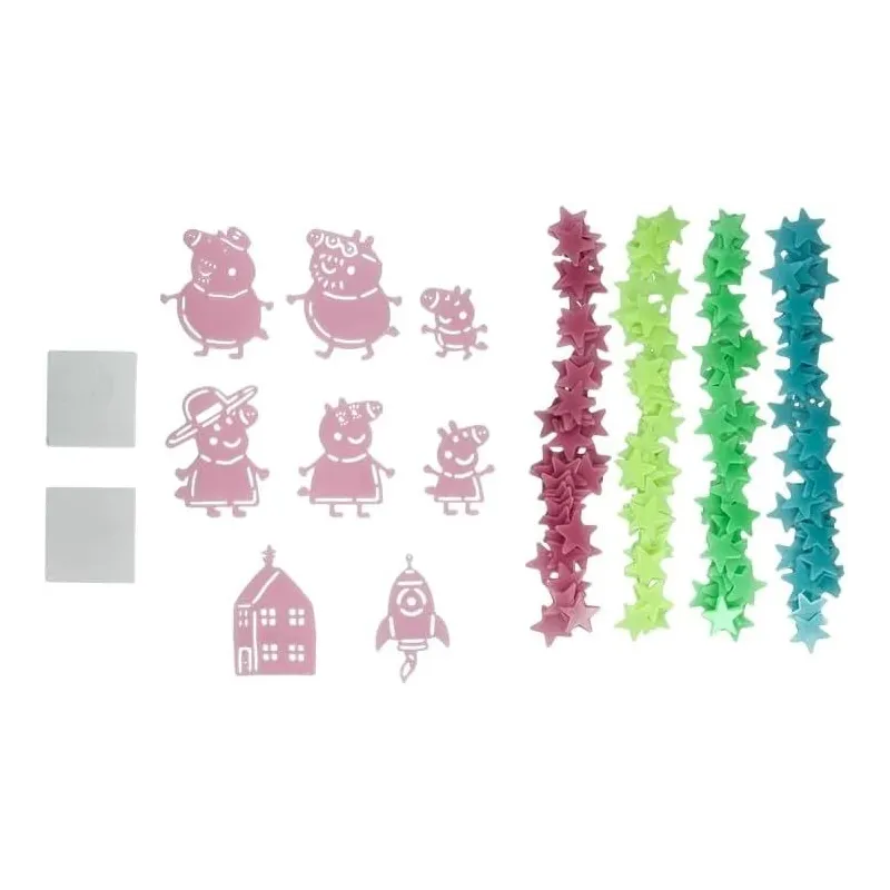 Paladone Peppa Pig Glow in the Dark Wall Decal Stars