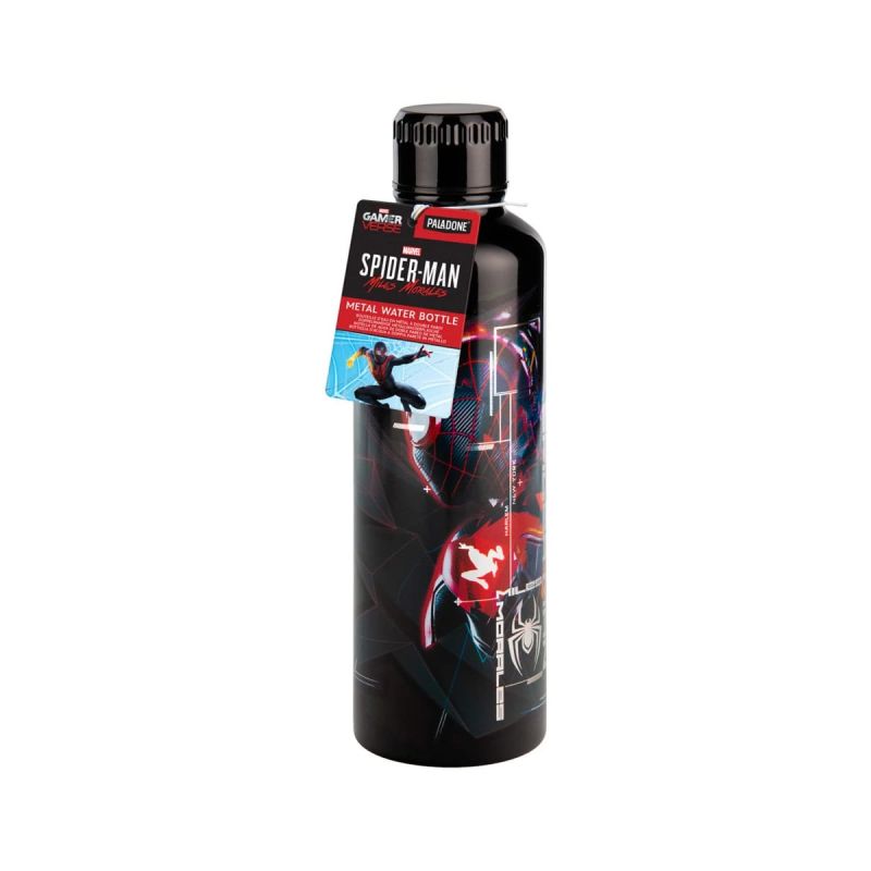 Paladone Spiderman Miles Morales Metal Water Bottle