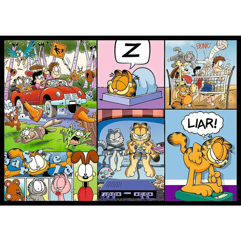 TREFL GARFIELD puzzle set, 4x250 pcs