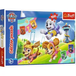 TREFL PAW PATROL Blizganti dėlionė „Šuniukai-patruliai“, 100 det.