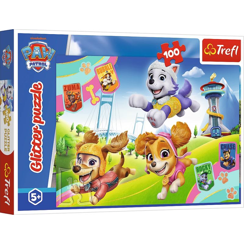 TREFL PAW PATROL Sädelev Pusle Käpapatrull, 100 osa