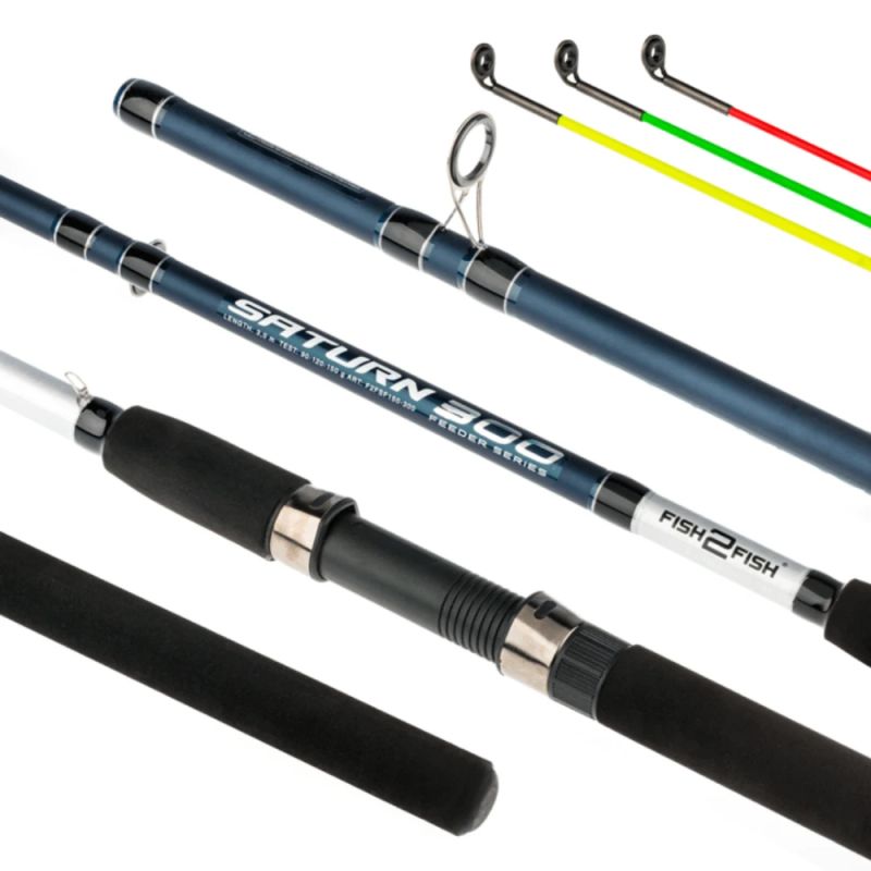 Grunts makšķere FISH2FISH Saturn Feeder 3X Garums 3,90 m. Pārbaude 90-120-150