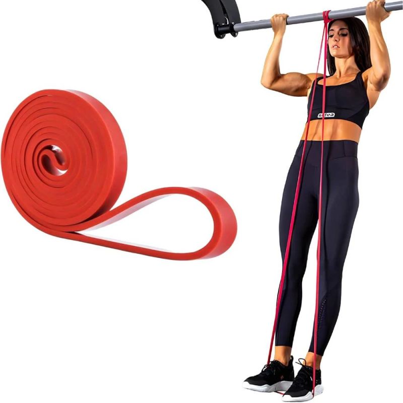 Тренировочная резиновая лента THOMS Power Band – лёгкое–среднее сопротивление 6,8–15,88 кг ,13 × 4,5 × 2080 мм,